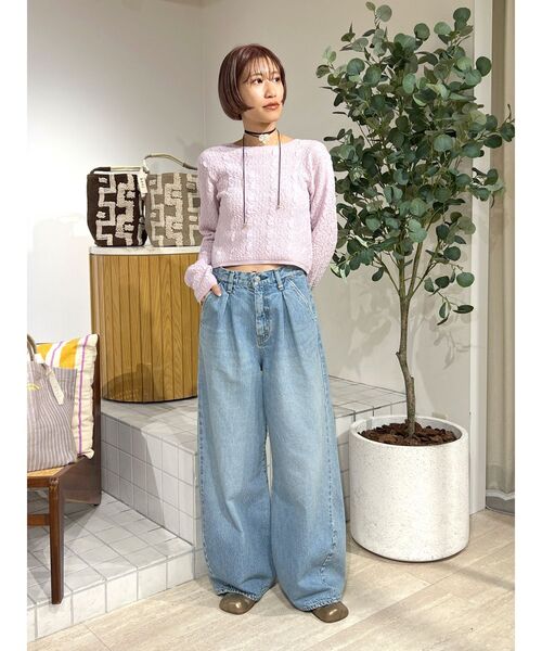 セール】ウエストタックカーブデニム（デニムパンツ）｜Ungrid（アン