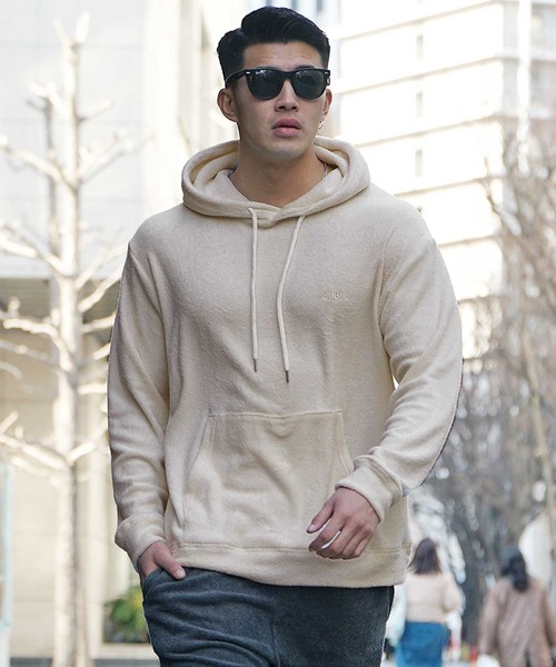 JOKER】パイル地 カラーリング プルオーバー パーカー メンズ