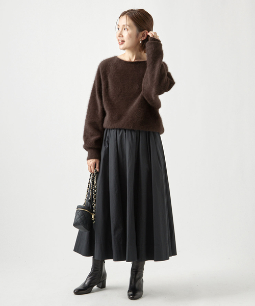 IENA（イエナ）の「フォックスカシミヤ ボートネックプルオーバー