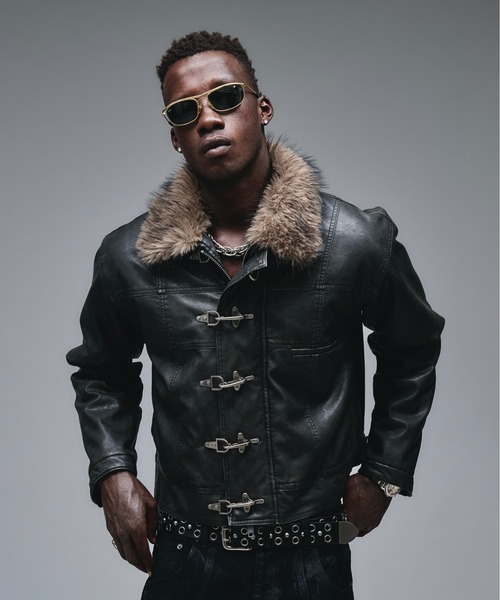 ANDER HUNK（アンダーハンク）の「Fireman Design Fur Riders Jacket