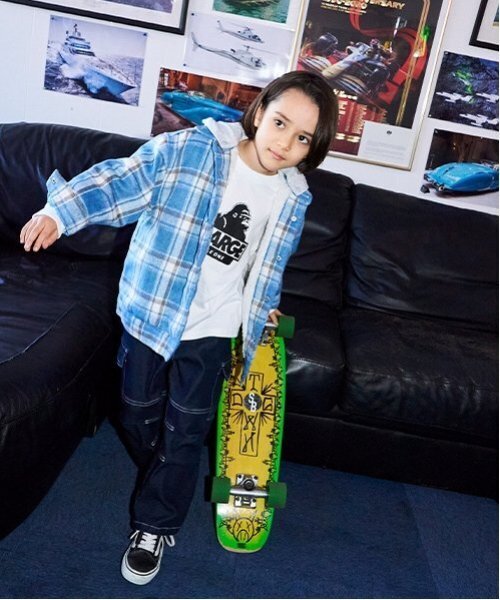 セール】裏ボアチェックブルゾン（ブルゾン）｜XLARGE KIDS