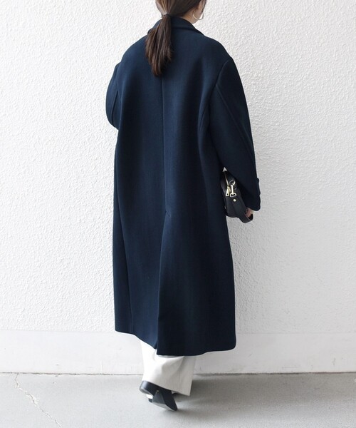 セール】【WEB限定】SHIPS any: PURE WOOL ロング テーラード コート