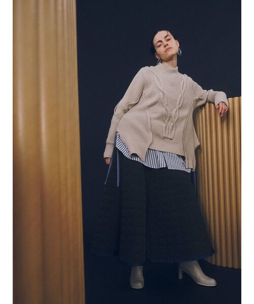 UN3D.（アンスリード）の「ケーブルボリュームニット（ニット/セーター