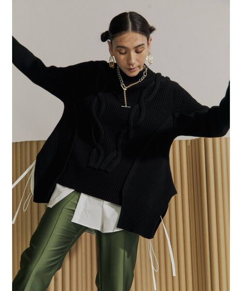 UN3D.（アンスリード）の「ケーブルボリュームニット（ニット/セーター