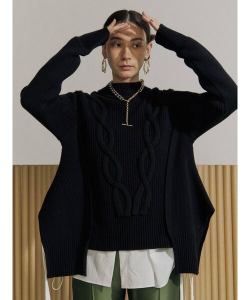 UN3D.（アンスリード）の「ケーブルボリュームニット（ニット/セーター