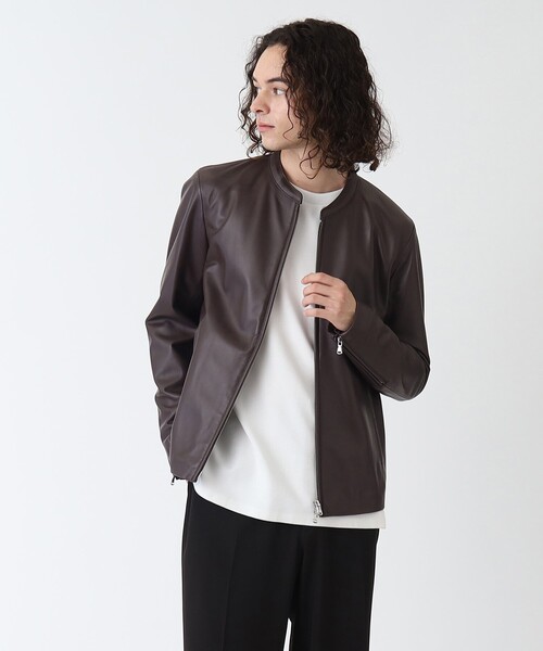 tk.TAKEO KIKUCHI（ティーケータケオキクチ）の「◇ラムレザーシングル