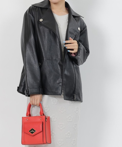 MARY QUANT（マリークワント）の「フェイクレザーライダース