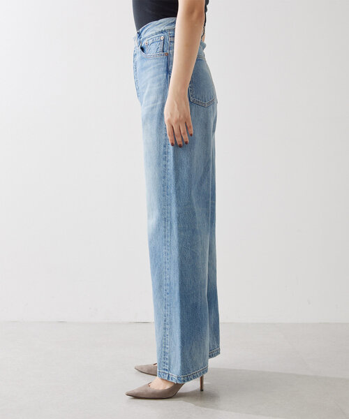ワイドフレアデニムパンツ（デニムパンツ）｜Whim Gazette（ウィム