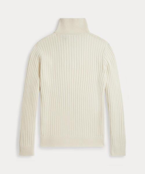 リブニット ウールコットン セーター（ニット/セーター）｜POLO RALPH