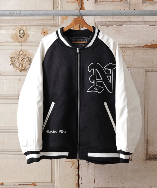 NUMBER (N)INE（ナンバーナイン）の「WOOL RAGLAN STADIUM JACKET-W