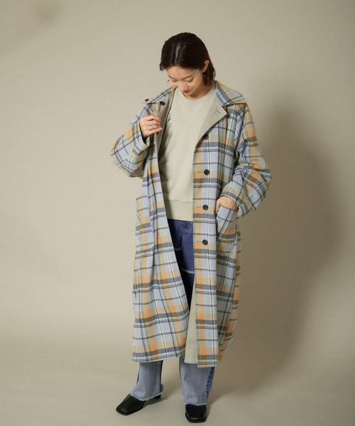 KBF（ケイビーエフ）の「リバーシブルバルカラーコート（ステンカラー