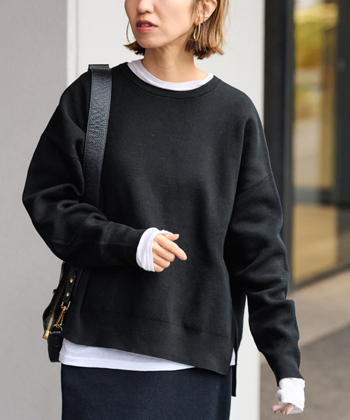 セール】≪追加≫ダブルジャガードプルオーバー（ニット/セーター