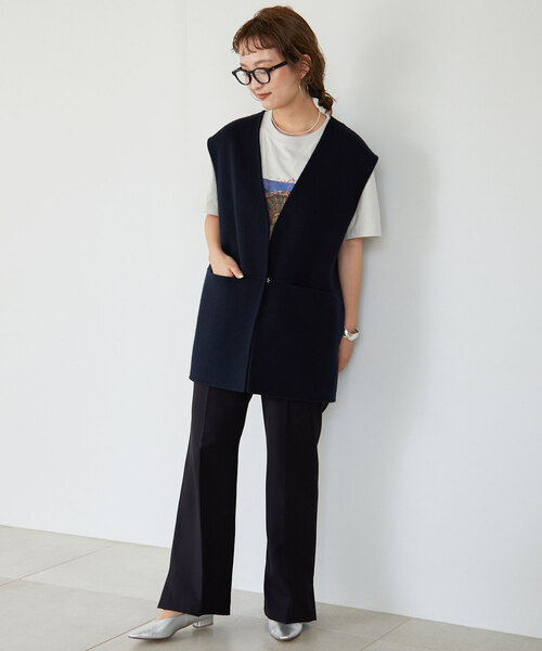 SLOBE IENA（スローブイエナ）の「ダブルフェイスウールジレ（ベスト