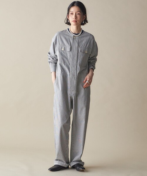 セール】SHIPS NINE CASE:〈洗濯機可能〉ジャンプスーツ（つなぎ