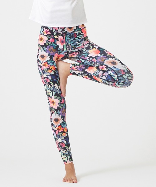 Chacott（チャコット）の「ポピーフラワープリントレギンス（レギンス