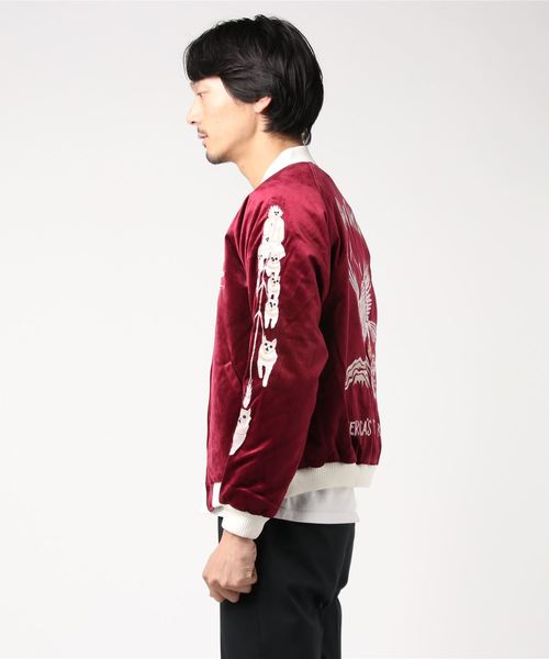 HOUSTON（ヒューストン）の「【HOUSTON】ベルベット スカジャン