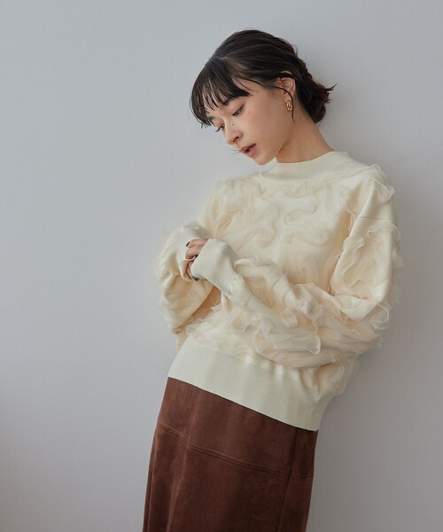 セール】＜EMMEL REFINES＞EM HW チュールシシュウ スウェットライク