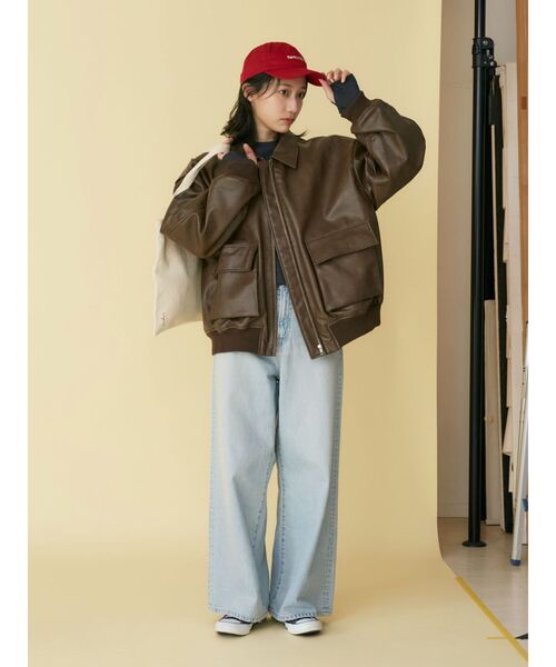 Ungrid（アングリッド）の「フェイクレザーブルゾン（ブルゾン）」 - WEAR