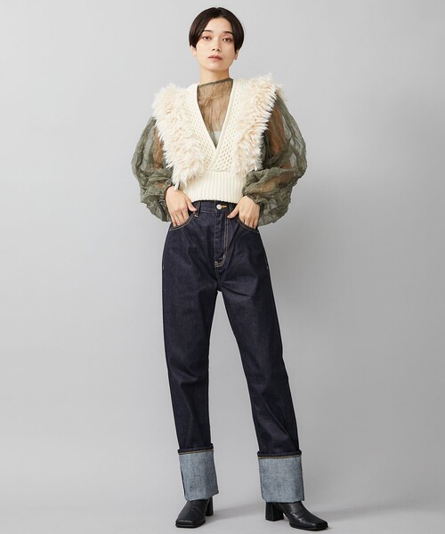 新品タグ付き LEINWANDE ラインヴァンド オーガンジーブラウス 新品