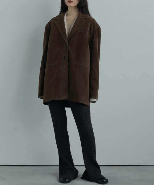 anuke/アンヌーク] エコスエード ジャケット（テーラードジャケット