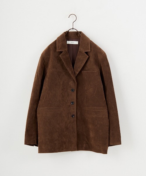 anuke/アンヌーク] エコスエード ジャケット（テーラードジャケット