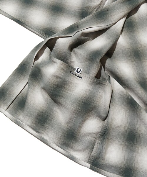 CAHLUMN/カウラム Magazine Pocket Open Collar Shirt(Ombre)/マガジン