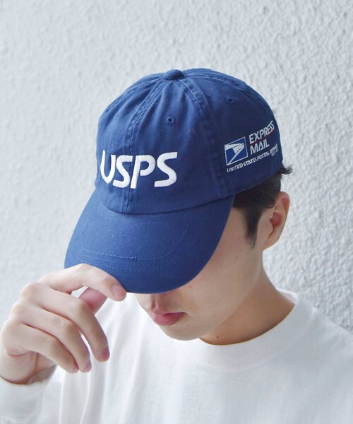 SHIPS any（シップス エニィ）の「USPS: ロゴ エンブレム キャップ