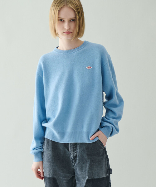 DANTON | ラムウール クルーネックニットプルオーバー WOMEN（ニット