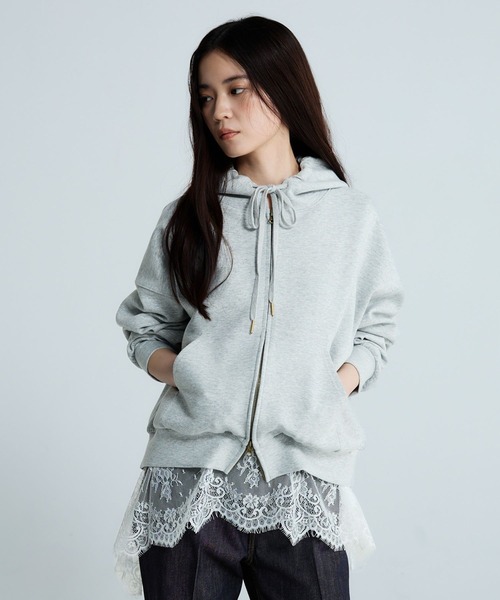 選べる着丈】FadeダンボールZIPフーディ/643474（パーカー）｜JEANASIS