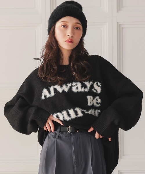 セール】シャギーロゴニット（ニット/セーター）｜DONOBAN（ドノバン