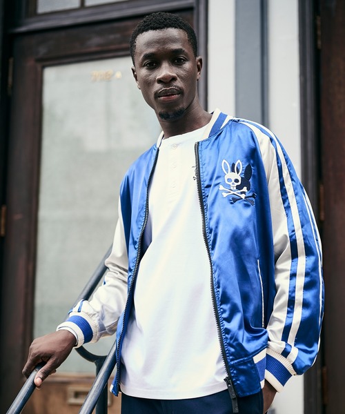 SKOOKUM × PsychoBunny バニーロゴ スカジャン（スカジャン）｜Psycho