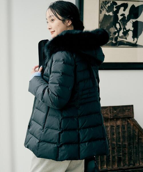 セール】【はっ水機能/フード取り外し可】ミディダウンコート（ダウン