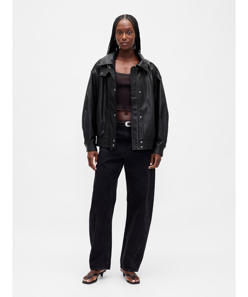 定価23万 24AW準新作・極美品 ヴィーガンレザー オーバーサイズ