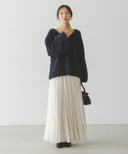 Noble（ノーブル）の「《追加》ファーニット2WAYパフスリーブニット