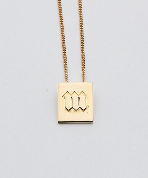 MAY企画】ロゴイニシャルモチーフチェーンネックレス / シルバー