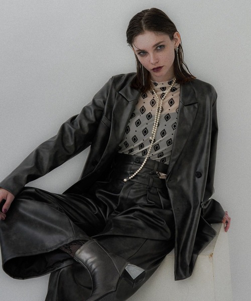 セール】ムラカコウフェイクレザージャケット(HARE)（テーラード