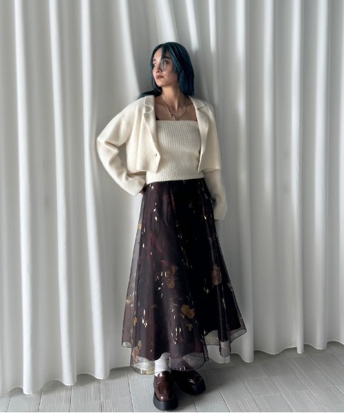 UND SCAN FLOWER SKIRT（スカート）｜Ameri（アメリ）のファッション