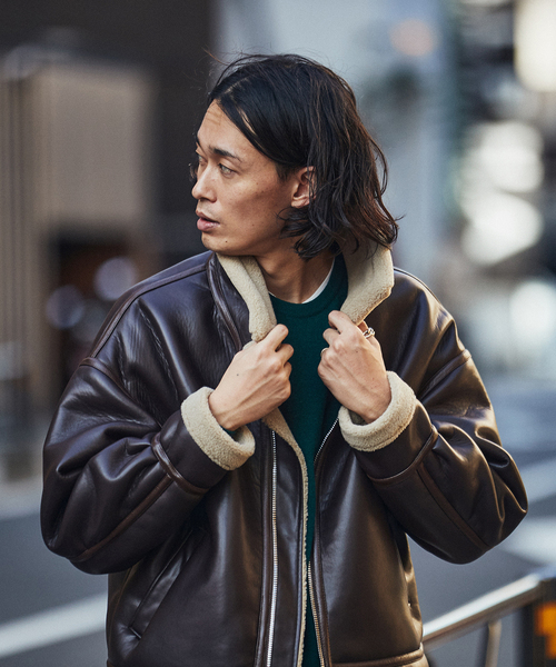 EDIFICE（エディフィス）の「オーバーサイズ フェイクムートン