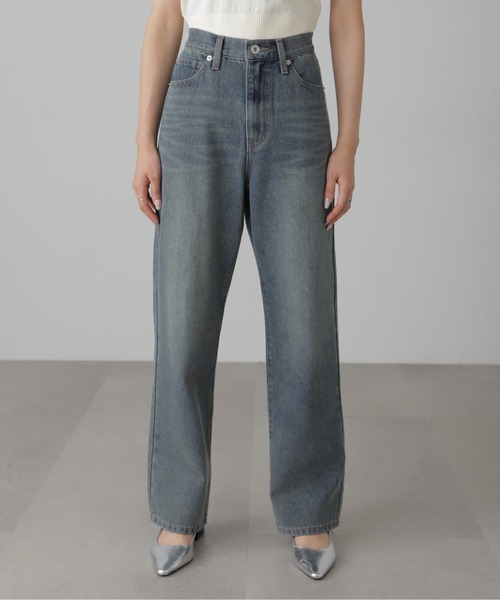 4サイズ展開XS-L】ストレートデニムパンツ【低身長サイズ有】（デニム