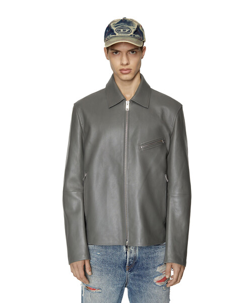 DIESEL（ディーゼル）の「メンズ レザージャケット ラム（ライダース