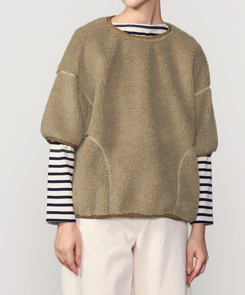 Sanca（サンカ）の「Sanca | ボアクルーネックプルオーバー WOMEN