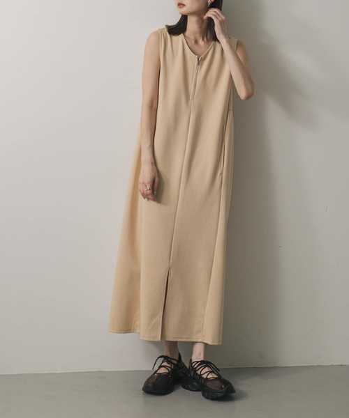 セール】ZIPVネックカットワンピース（ワンピース）｜SENSE OF PLACE