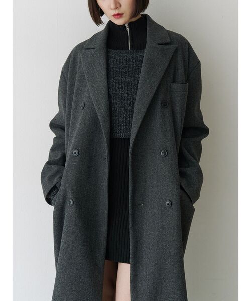 セール】ダブルブレストロングコート（チェスターコート）｜jouetie