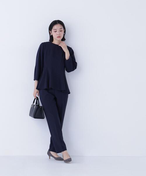 ◇フォルムペプラムセットアップ（パンツドレス）｜NATURAL BEAUTY