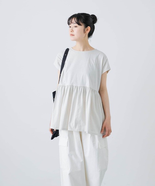 かぐれ（カグレ）の「ウエストギャザーフレンチプルオーバー（Tシャツ