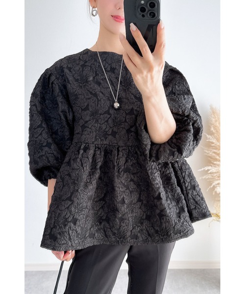 セール】【ZOZO限定】フラワージャガードブラウス（シャツ/ブラウス