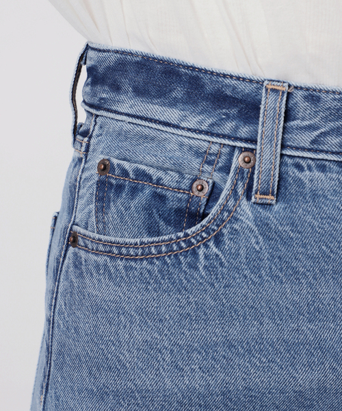 26SS新作］別注【LEVI'S】RIBCAGE WIDE LEG：デニム（デニムパンツ
