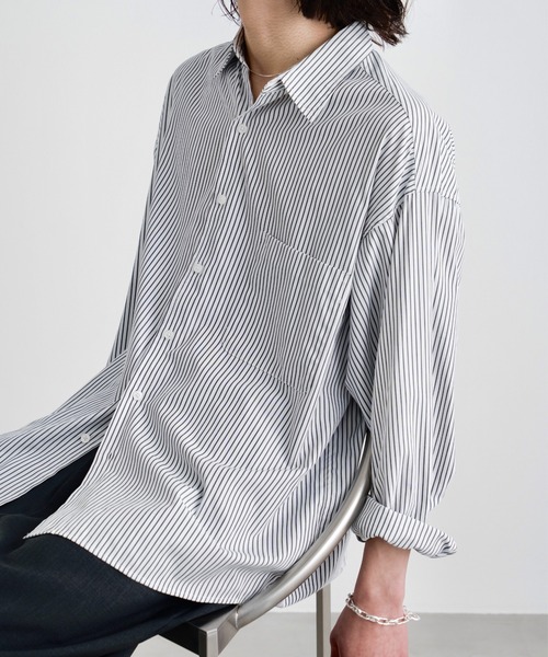 Loose fit stripe shirt / ルーズフィットストライプシャツ（シャツ