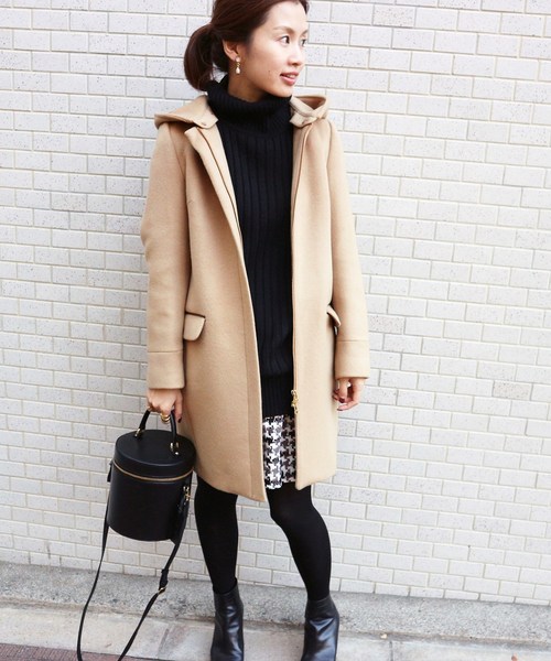 セール】二重織りシャルムフードコクーンコート◇（その他アウター