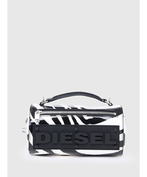 DIESEL（ディーゼル）の「レディース ゼブラ BIGロゴ ミニクロスボディ